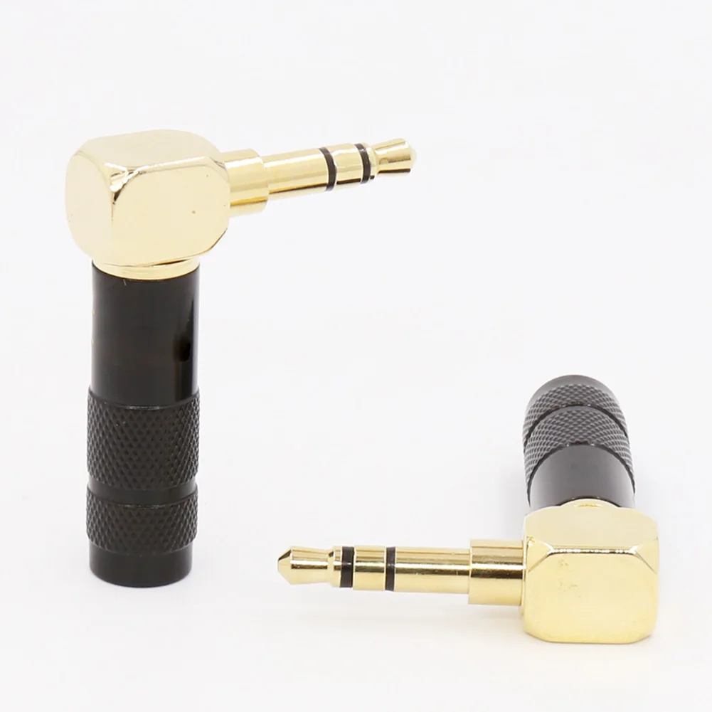 2 шт. Аксессуары Вилка правый угол 4 полюсный аудио конвертер прочный наушники