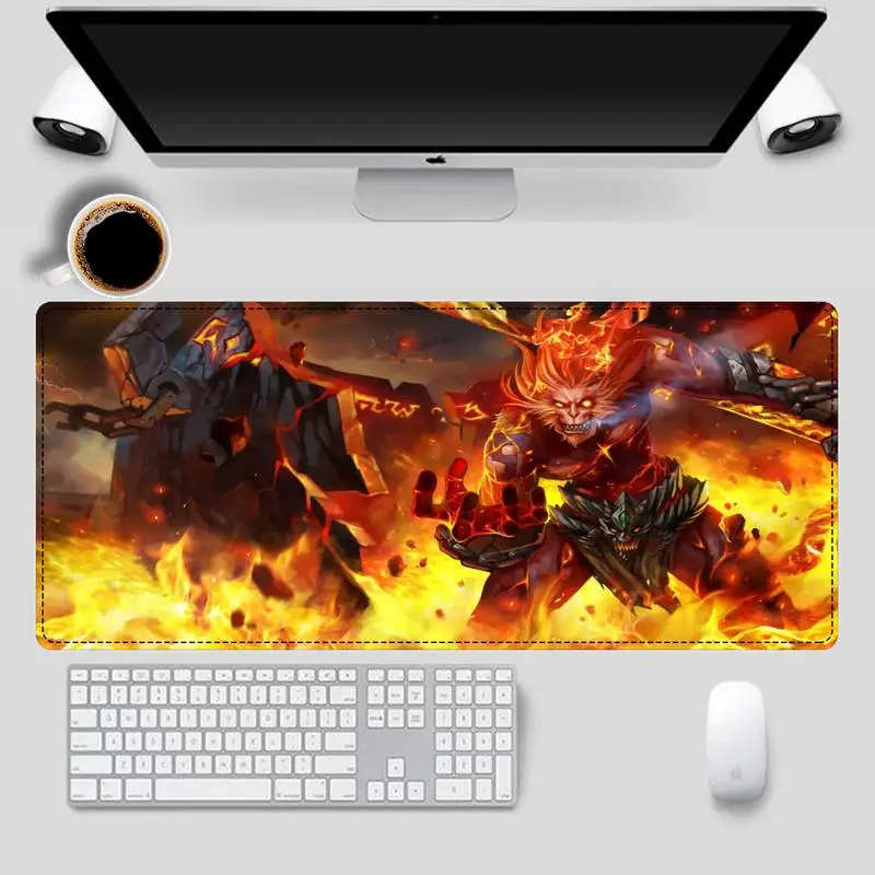 Брендовый коврик для мыши League of Legends Wukong игровой клавиатуры Настольный игровые