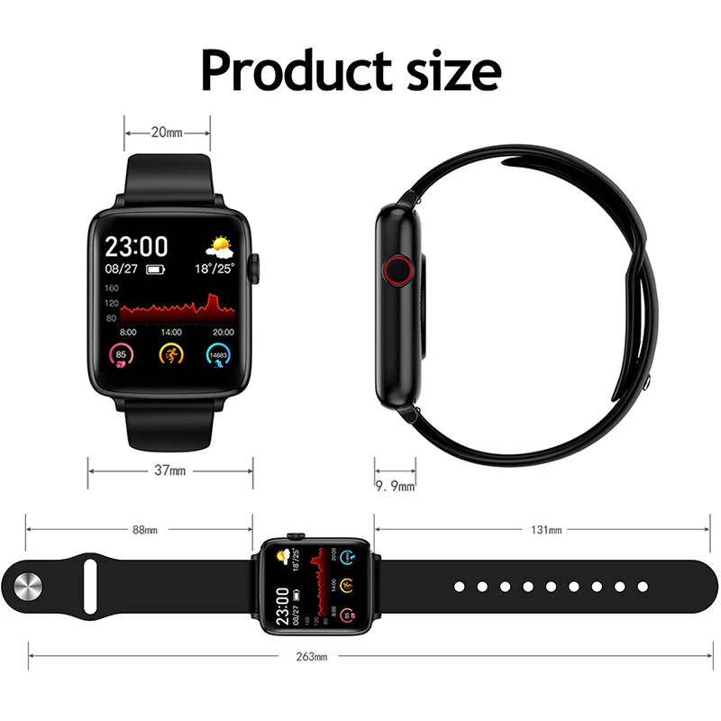 

KOSPET K19 smart watch women Blood Pressure Heart Rate Monitor Fitness bracelet Smart watch for xiaomi Android ios Men's watches