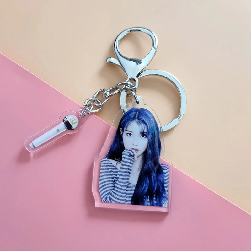 Lee Ji Eun товары связанные с IU украшаемый мультяшный акриловый подвесной брелок