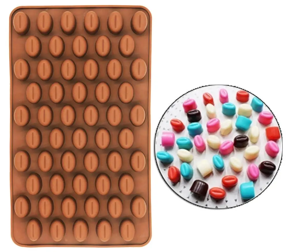 Силиконовая форма для шоколада сделай сам в форме кофейных зерен желе ледяных