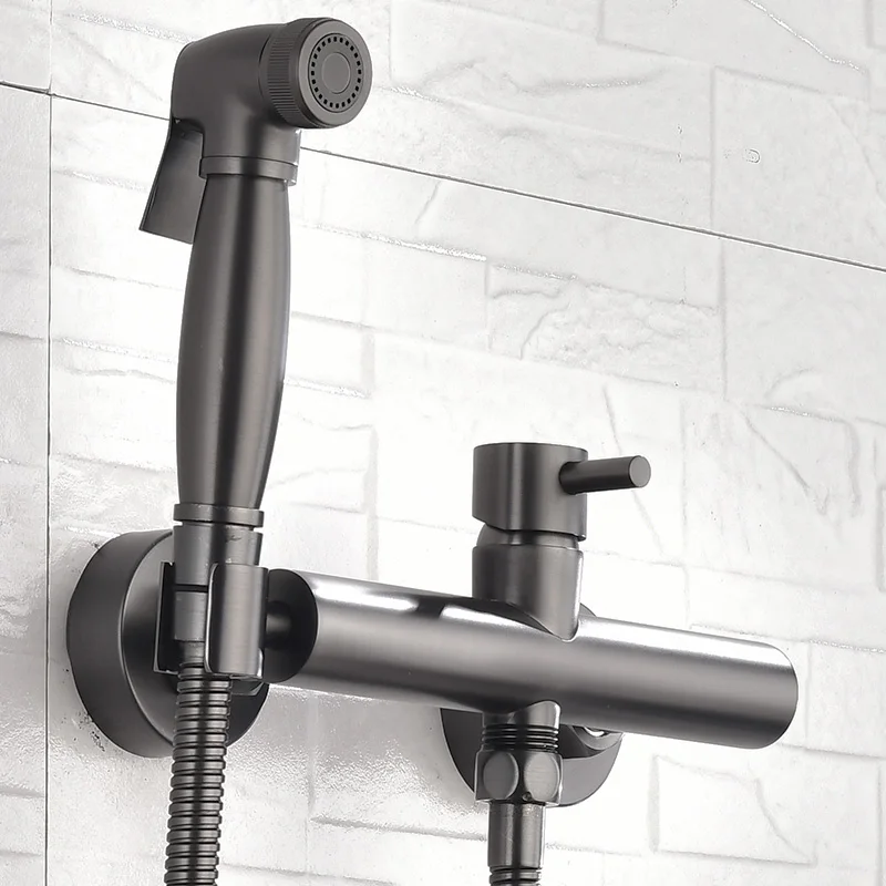 Латунный Смеситель для унитаза Bidets хромированный ручной настенный кран ванной и