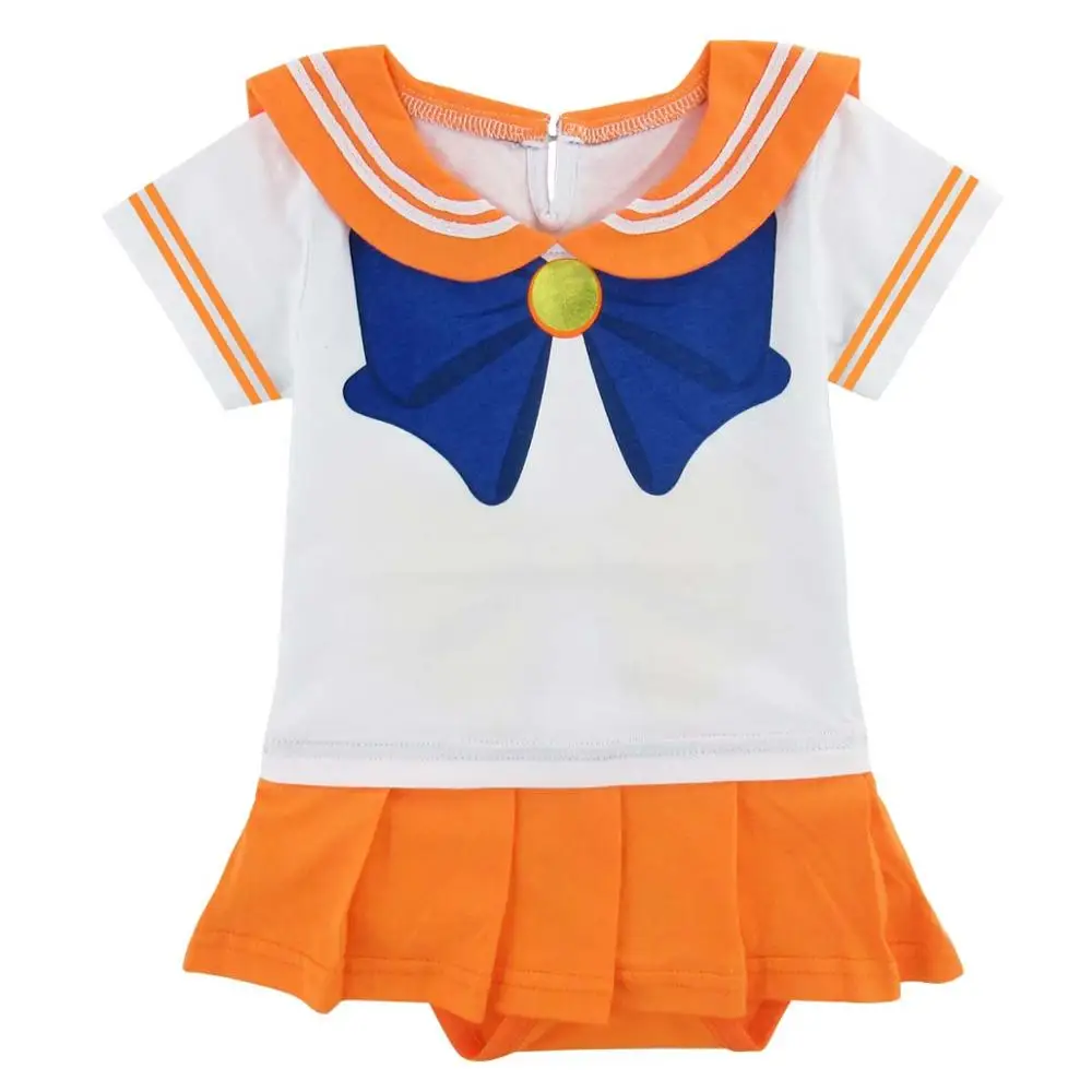 Sailor Venus Костюм Сейлор Мун для маленьких девочек; костюм японского аниме; костюм милого солдата; костюм принцессы Усаги; теплые гетры; носки - Цвет: Sailor Venus