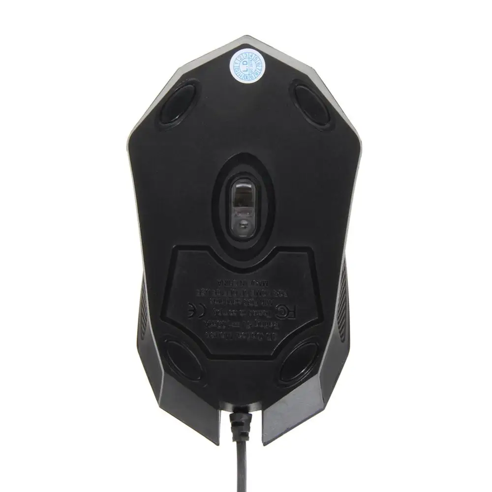 USB Проводная мышь 2400DPI 3 кнопки оптическая игровая 7 цветов светодиодный для ПК