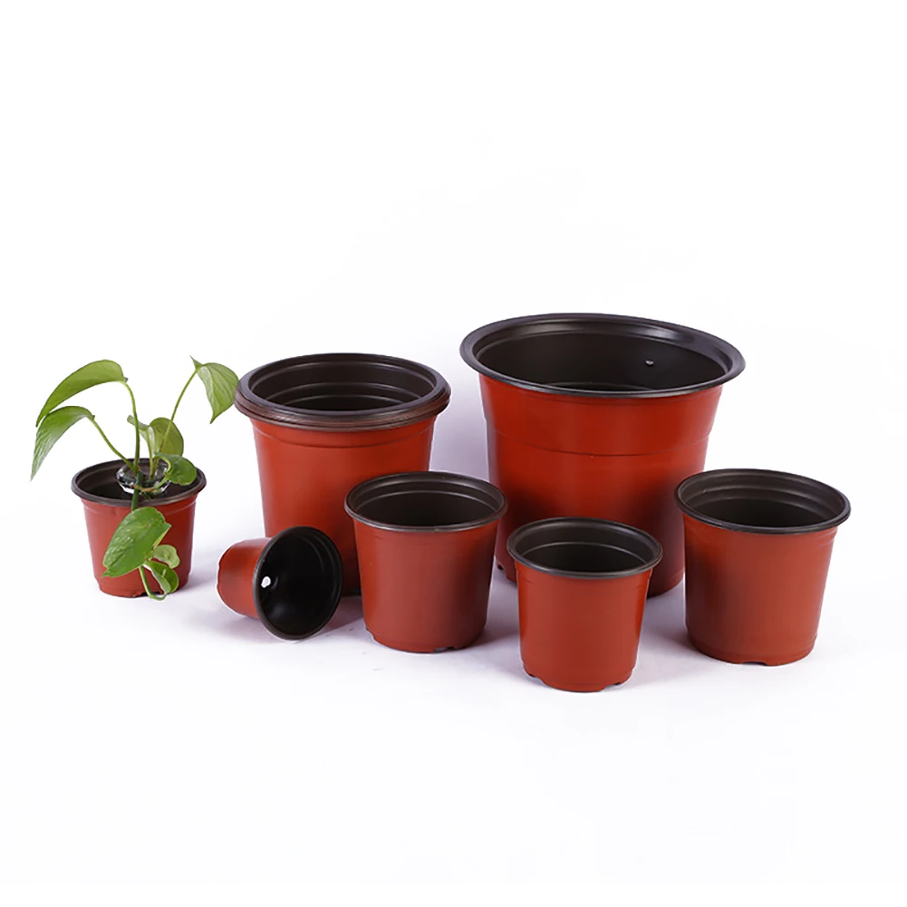 

10 Pcs/Pack Plastic Grow Box Flower Pot Breathable Succulent Nursery Plant Pot Transplant Plant Container Garden Greening Pot