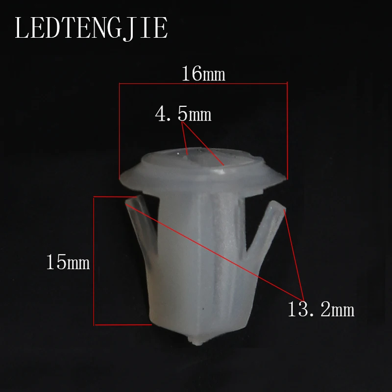 

LEDTENGJIE Car Fastener Clip YT-390 Nylon Material White Screw Holder Clip for Toyota BMW