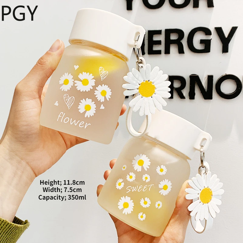 

Water cup female glass small portable simple fresh cute creative personality trend net celebrity girl cup small gift