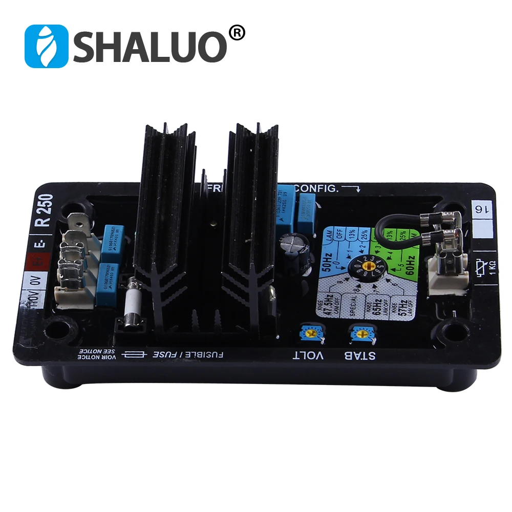 SHALUO leroy somer AVR R250 Китай интегральные схемы генератора запчасти регулятор напряжения фазовый регулятор для дизельного генератора