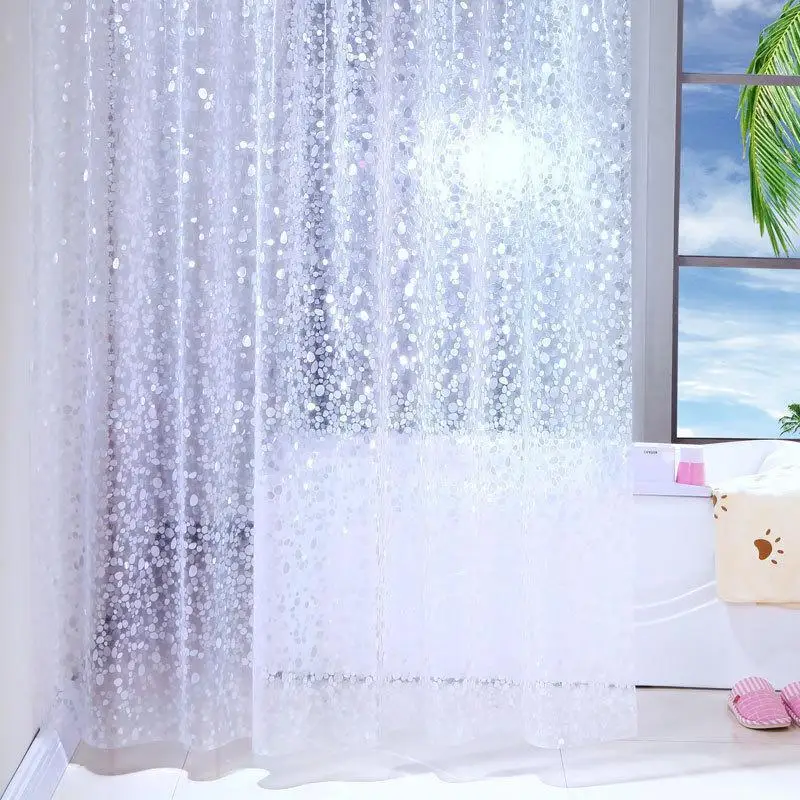 

PEVA shower curtain waterproof and mould proof thickened bathroom curtain bathroom translucent shower curtain