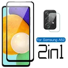Защитная пленка 2 в 1 для экрана и объектива камеры Samsung Galaxy A52, A72, A32, A42, A12, A02s, A02