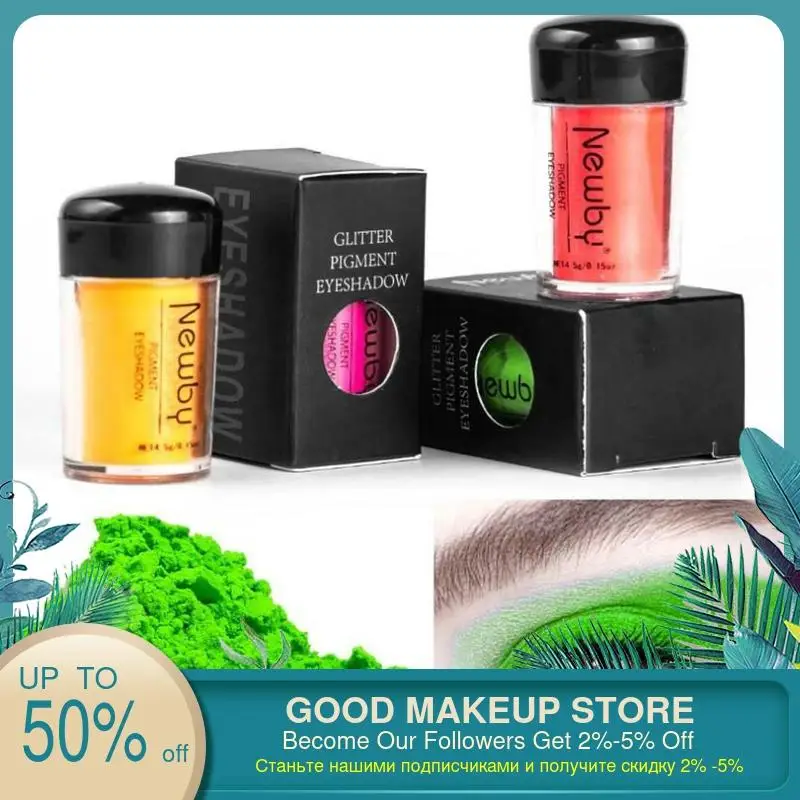 Неоновые тени для век 12 цветов с высоким пигментом Свободные Тени желтого