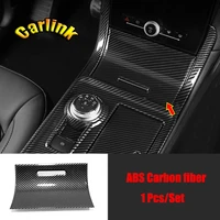 abs carbon fiber for ford edge 2018 2019 2020 accessories car front storage box panel decoration cover trim sticker car styling