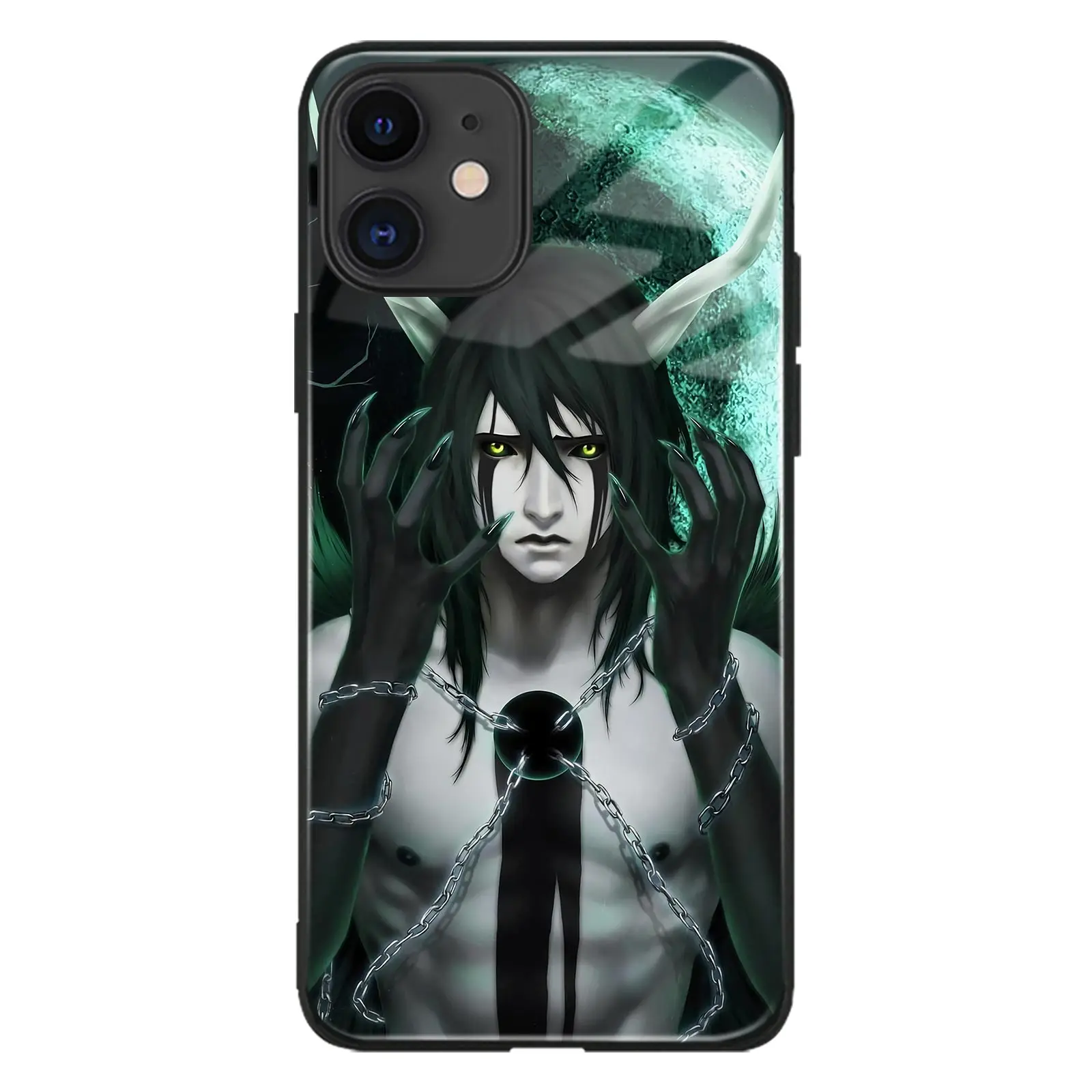 

Чехол для телефона Ulquiorra Cifer с аниме для iPhone 13 12 11 Mini Pro XS Max 6s SE X XR 7 8 Plus, мягкий силиконовый стеклянный чехол