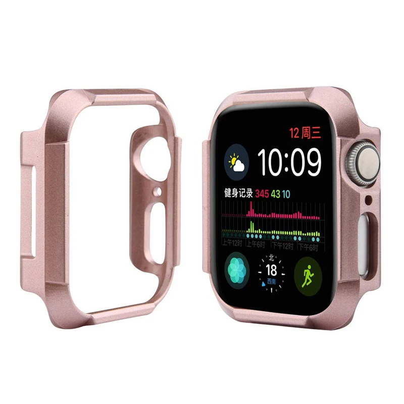 

Protective Cover for Apple Watch case 4 5 44mm 40mm iwatch Anti-fall protector PC plating Shell watch Accessories