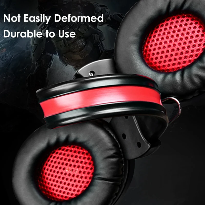 A1 Game Headsets 3.5Mm Wired Headphones Noise Cancel Earphone With Mic Colorful Led Light Volume Control Aux+Usb For Desktop Pc |