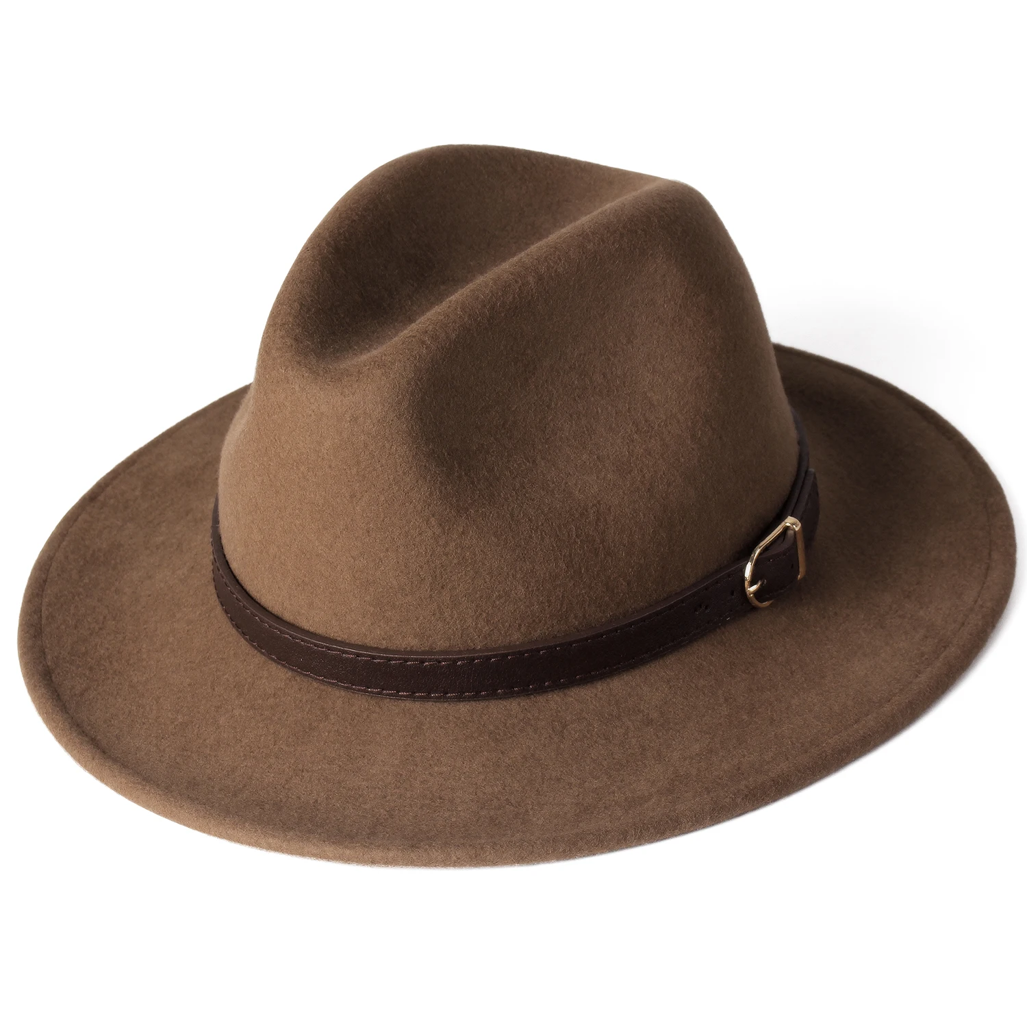 FURTALK 100% Australia Wool Fedora Hat Women Men Hat Ladies Fedoras Wide Brim Jazz Felt Hat Vintage Bucket Panama Winter Cap