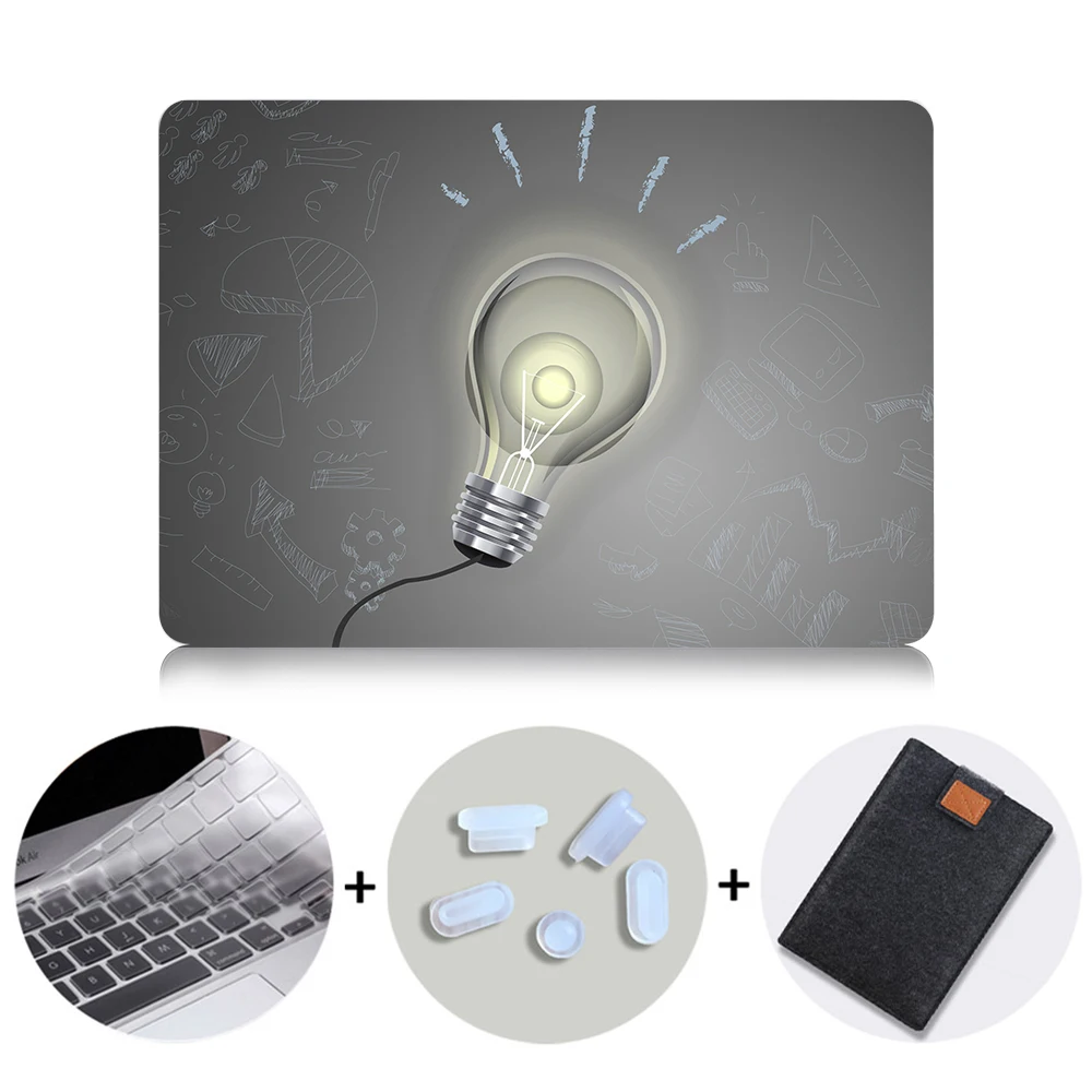 MB17 МТТ чехол для ноутбука Apple MacBook Air Pro Retina 11 12 13 15 Touch bar лампочка печатных mac book 12 дюймов жесткий - Цвет: MB17