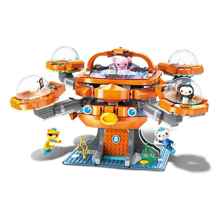 3708 Octonauts Собранный автомобиль фигурка игрушки Barnacels Kwazii песо Пингвин Dashi Inkling модель игрушки для детей подарок - Цвет: 3708