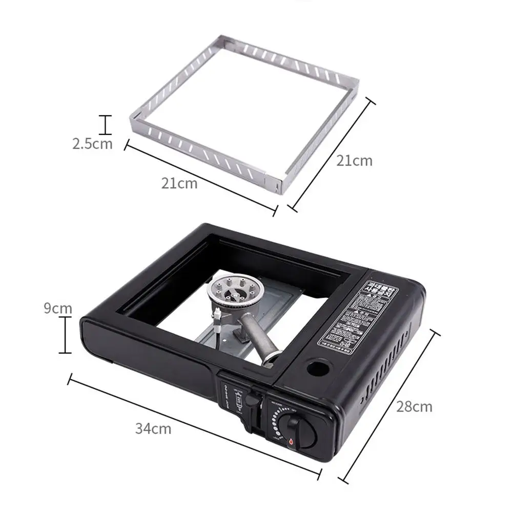 

2.9KW Outdoor Goods Cassette Stove Grill Set Gas Stoves Gas Stoves Alloy Burner Stainless Steel Grill For Picnic Camping