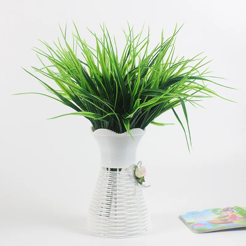 7 вилок/букет недорогие весенне летние искусственные растения зеленая трава
