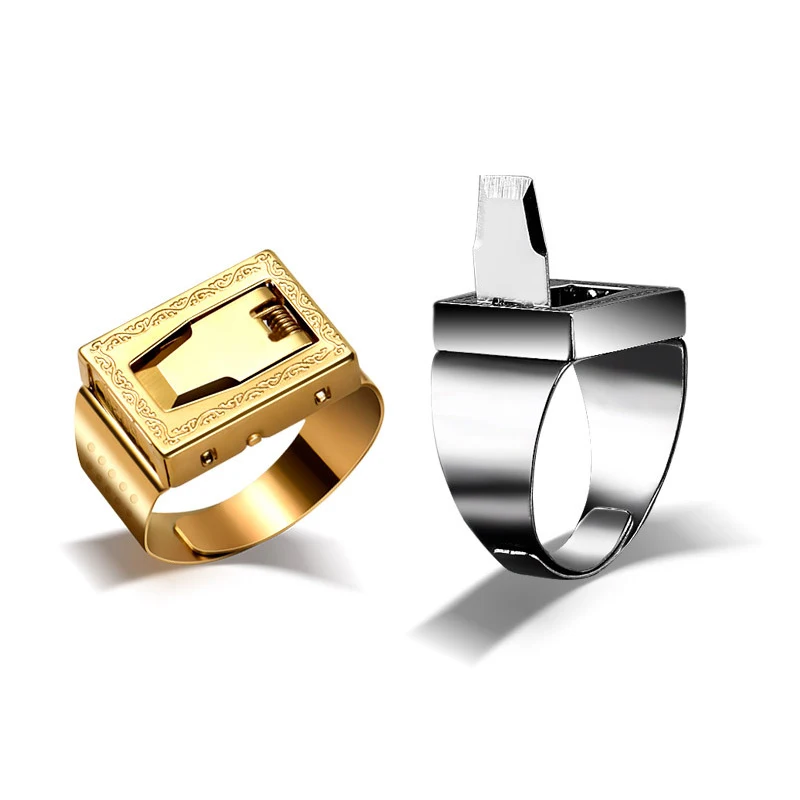 1 шт. складной нож-Кольцо из нержавеющей стали | Украшения и аксессуары