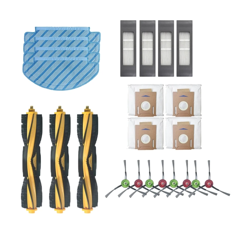 

Roller Brush Filters Dust Bag Replacement Part Kit for Ecovacs Deebot OZMO T8 T8 AIVI Robot Vacuum Cleaner Accessories