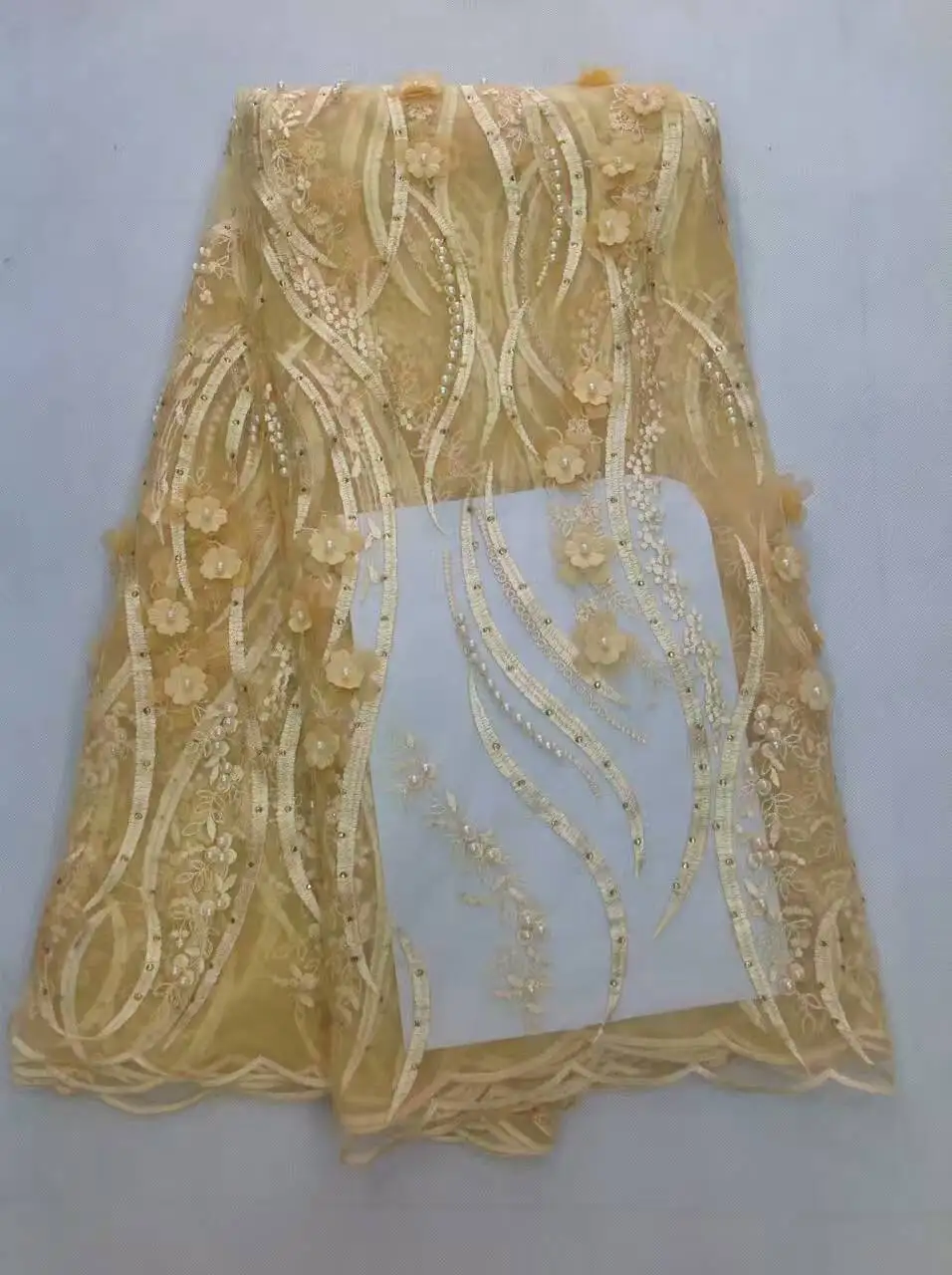 

Французский чистая кружевной ткани 2017 Лидер продаж в африканском стиле кружево серый африканская французская вышивка сетки кружева ткань ...