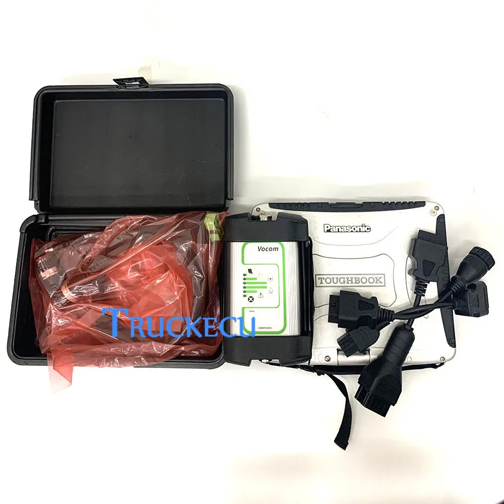 Комплект Диагностики грузовика vocom 88890300 + ptt V2.8.130 + dev2tool.exe в разработке + ноутбук CF19 полный комплект для грузовиков volvo