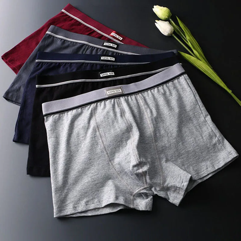 

Men Boxers Man Short Breathable Flexible Comfortable Shorts Plus Size Breaathable Cotton Solid Panties L-7XL