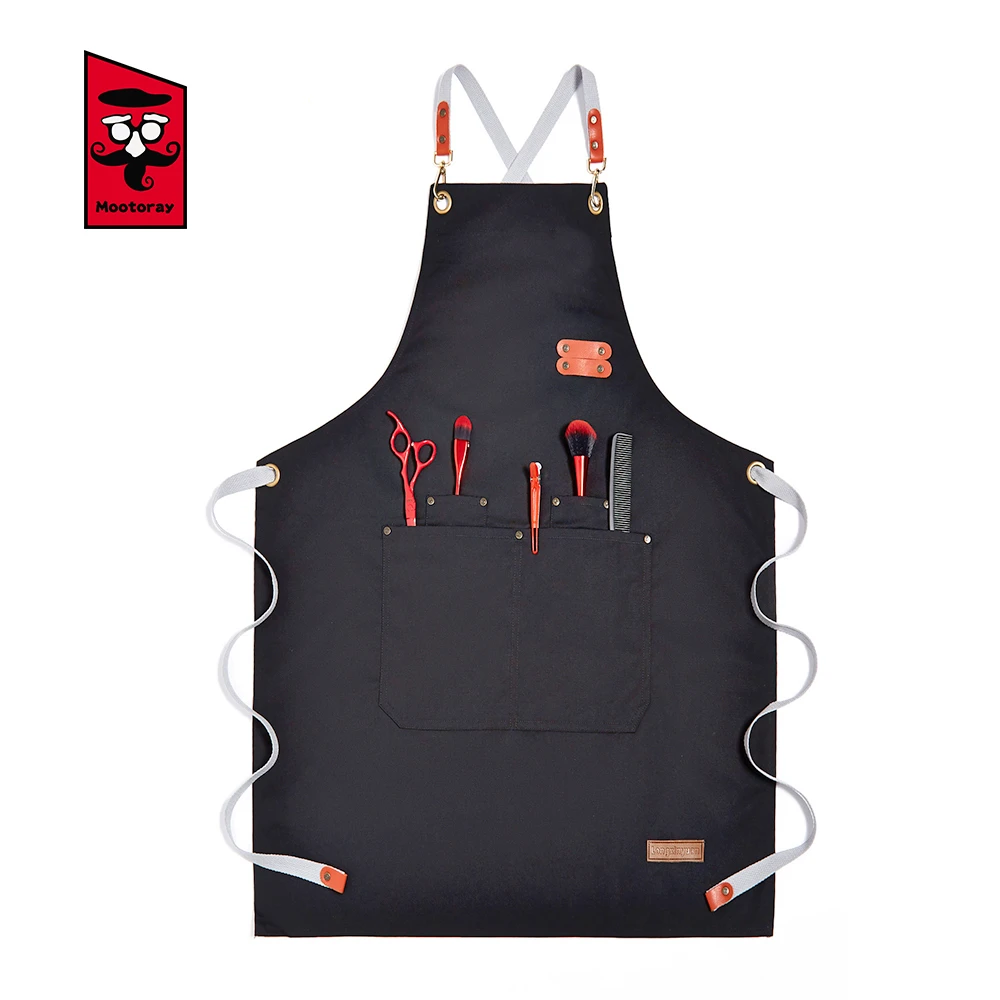 Фартук брезентовый однотонный унисекс водонепроницаемый для кухни столовой