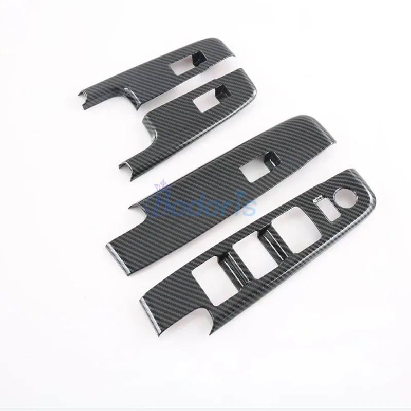 Внутренняя цветная крышка подлокотника из углеродного волокна для двери окон