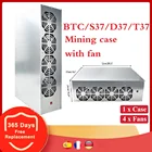 Оригинальный комплект шасси для майнинга T37 D37, 8 GPU, криптовалюты для биткоина, BTC, материнская плата для майнинга с 4 вентиляторами для BTC T37 D37