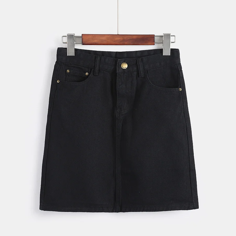 Повседневная джинсовая юбка DICLOUD женская летняя большого размера модная