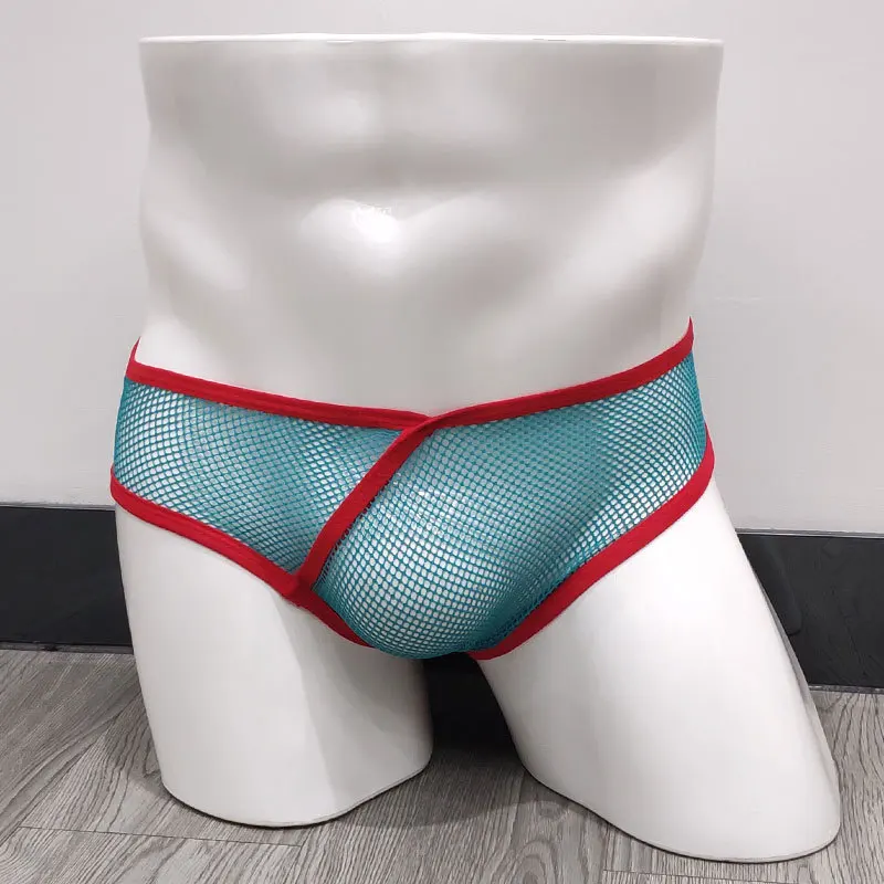 Мужское нижнее белье брендовые прозрачные мужские сетчатые трусы Модные