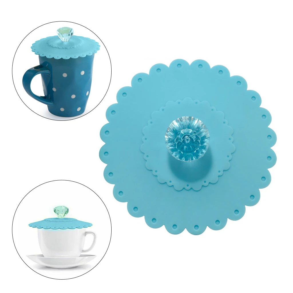 

Suction Seal Lid Cap Cup Lid Coffee Mug Silicone Glass Drink Cover