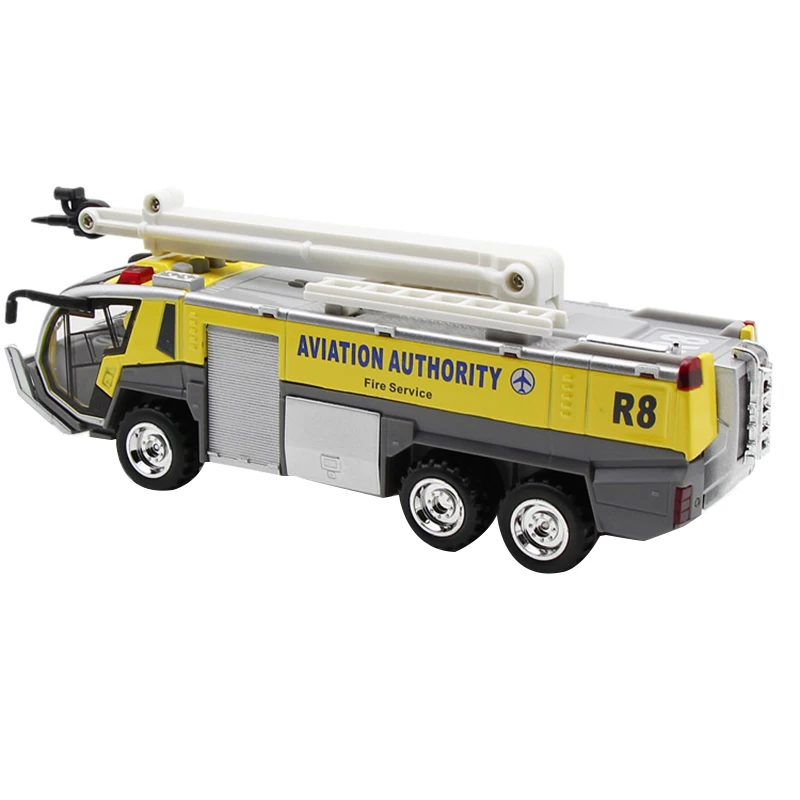 1:32 аэропорта пожарная машина электрическая литая Инженерная модель автомобиля