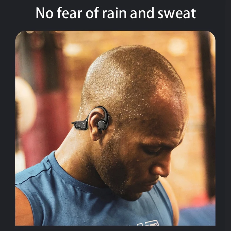 

Bluetooth Headphones Noise Cancellation Waterproof Sweatproof Press Wireless Bone Conduction Headset for Xiaomi