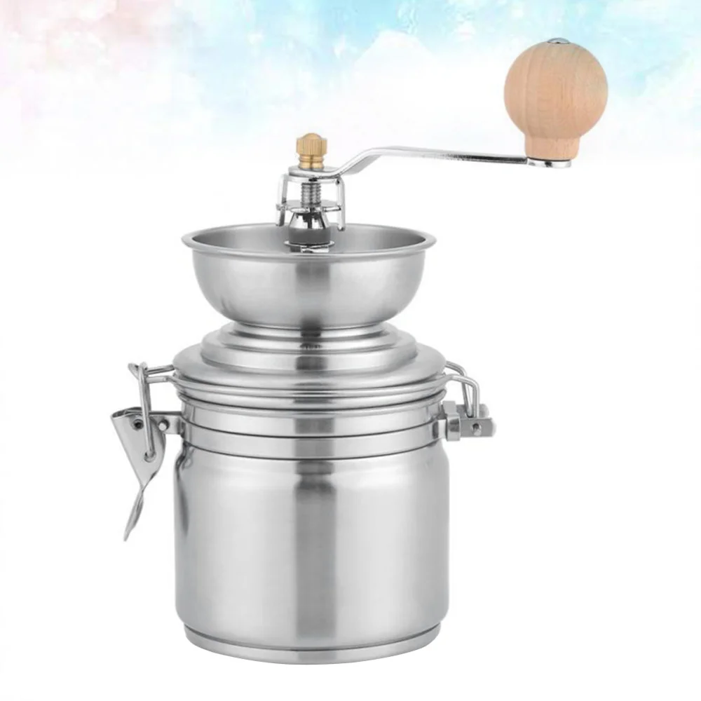 Контейнер из нержавеющей стали ручной кофейные мельницы для кофейных зерен