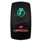 Лазер-воздушный компрессор-автомобиль Лодка зеленый и красный светодиод ВКЛ.ВЫКЛ. Кулисный переключатель водонепроницаемый, защита от перегрузки, SPST, грузовик морской фургон