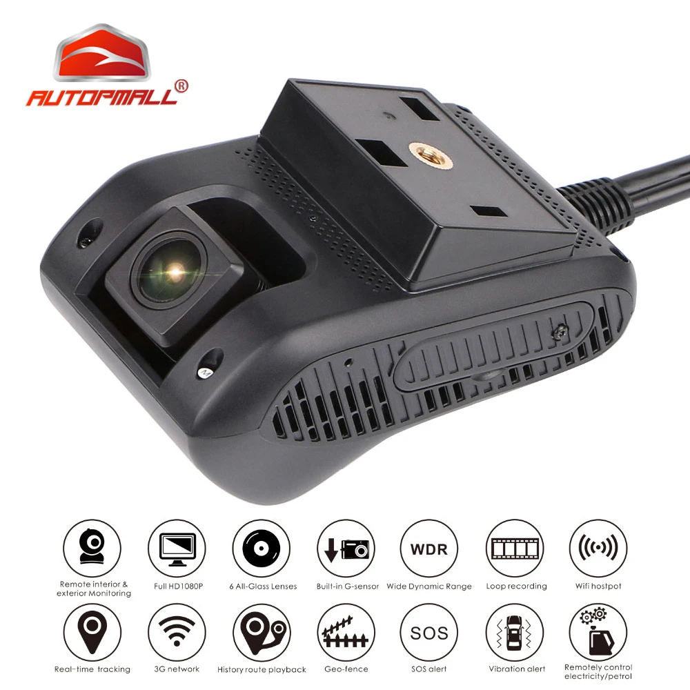 3G DVR автомобильная камера видеорегистратор умный GPS трекер Автомобильный JC200 1080P с