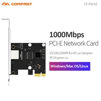 comfast pc computer 1000 gigabit ethernet pci express pci e network controller card 101001000mbps rj45 lan adapter converter
