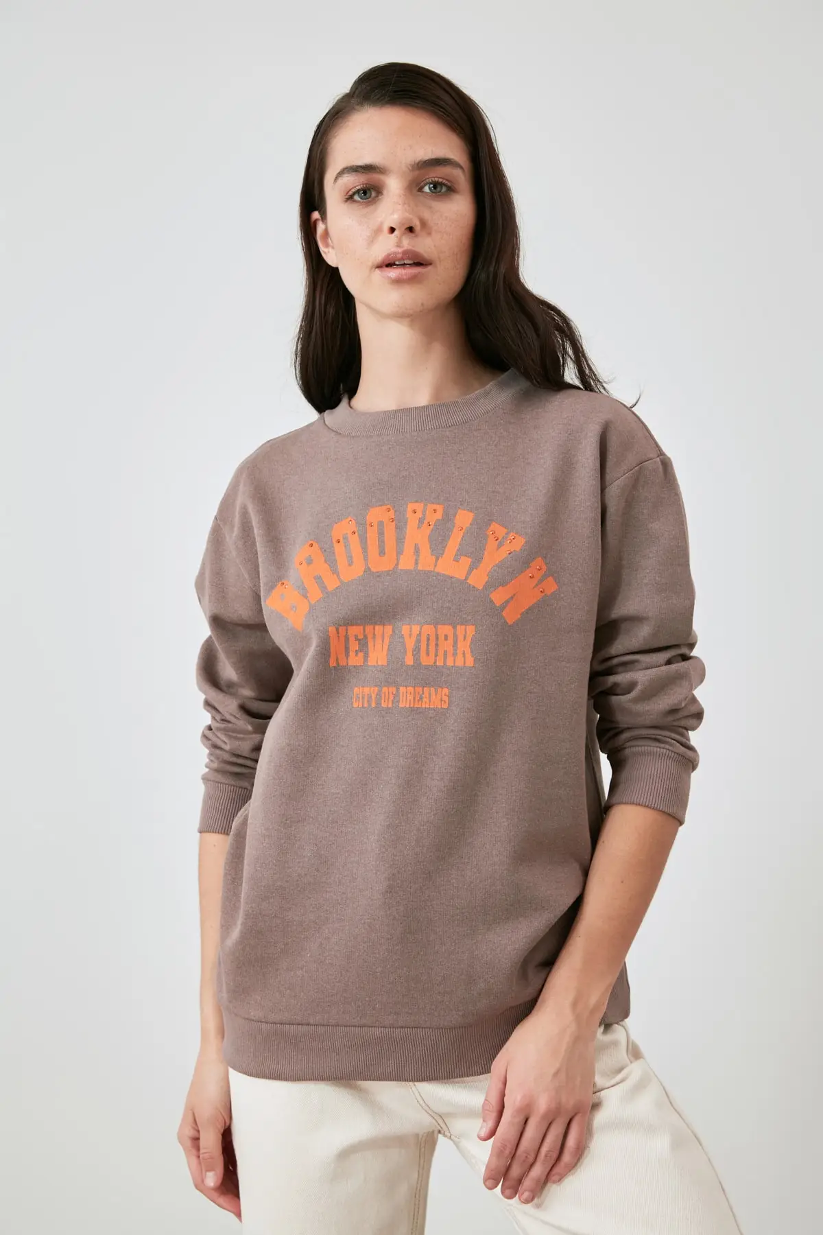 

Trendyol Printed Knitted Sweatshirt TWOAW21SW1757