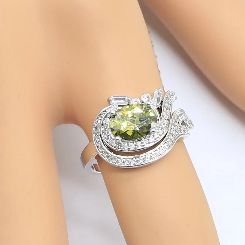 Женский серебряный цвет Искусственный Свадебный браслет серьги ожерелье кулон