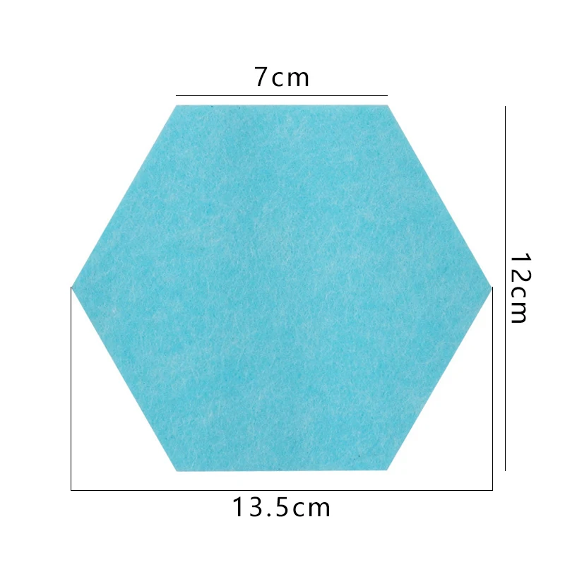Hexagon Wall Stickers 3D Letter Message Board Photo Display Felt Kids Room Decor Background Wallpaper Decorative | Дом и сад