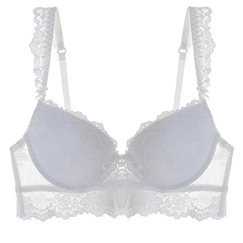 

Sexy Underwear Push Up Bra Plus Size Brassiere Women Lingerie Lace Transparent Embroidery Bras