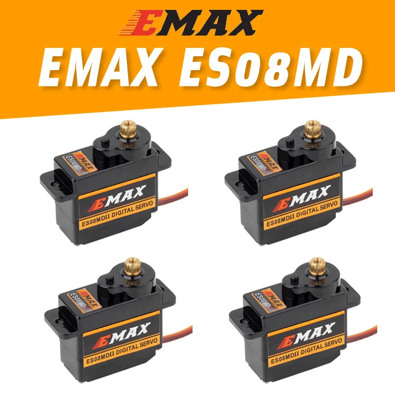 Цифровой сервопривод EMAX ES08MD металлический для моделей самолетов высокая