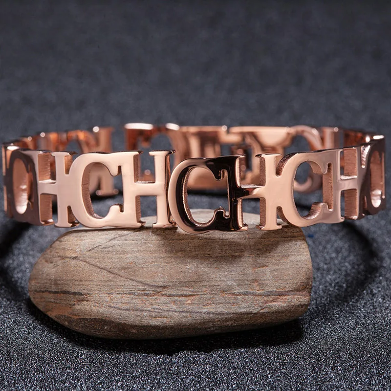 Лидер продаж браслет высокого качества из розового золота с Соединенным к нему