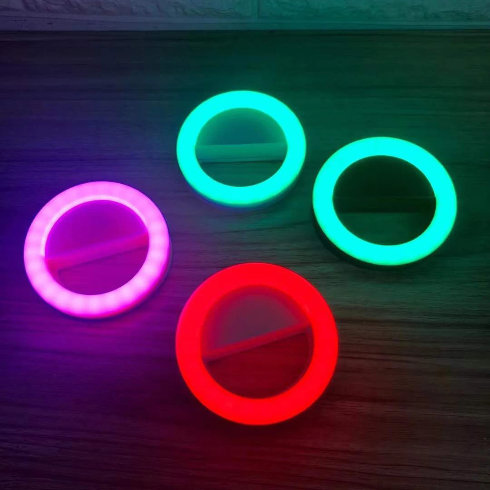 Цветная (RGB) Универсальная светодиодная вспышка для 4 режима Кольцевая света