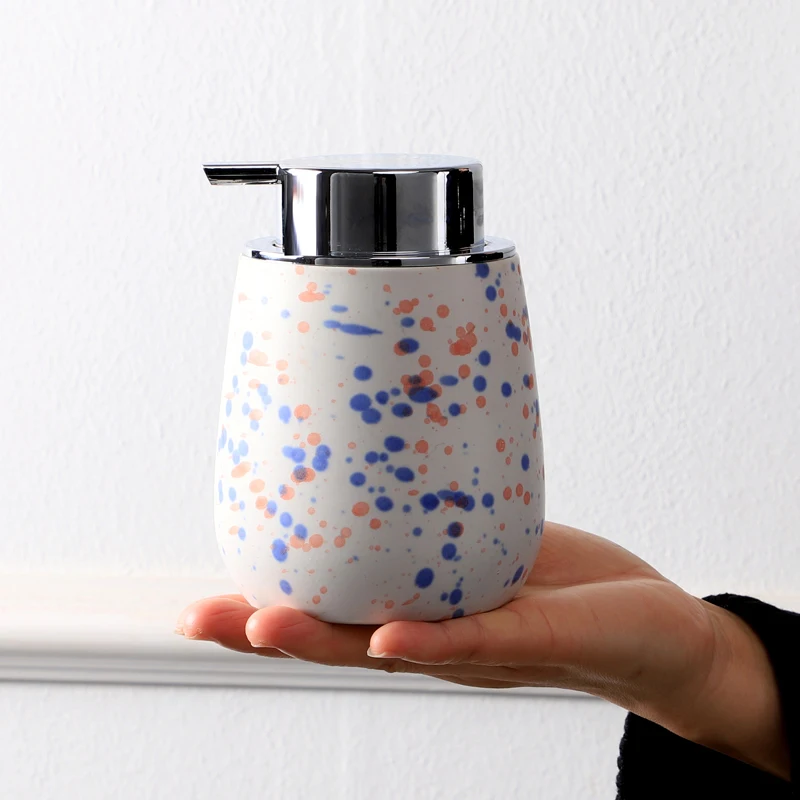 Nordic Push-type Ceramic Hand Wash Lotion Bottle Creative Sub-bottle Shampoo Large-capacity Home Decoration Accessories | Дом и сад