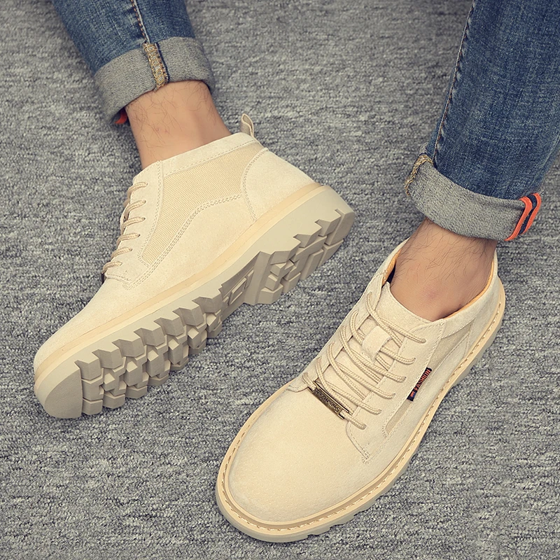 

Autumn Winter Leather Sneakers Men Shoes Warm Casual classic Comfortable Male Footwear New Korean trend shoes %191216